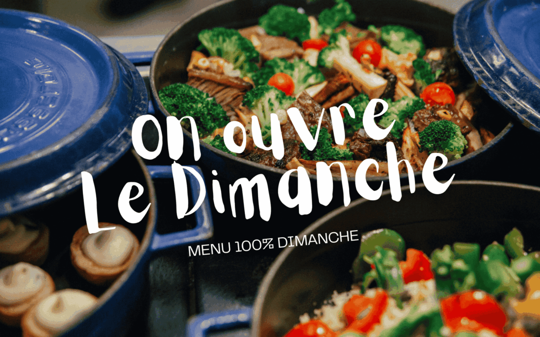 Ouverture le dimanche dès le 18 janvier !